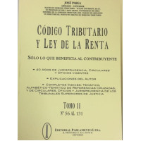 Código Tributario y Ley de la Renta (3 Tomos)